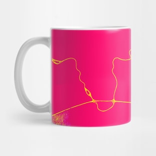 Abstract Pale Red pattern Mug